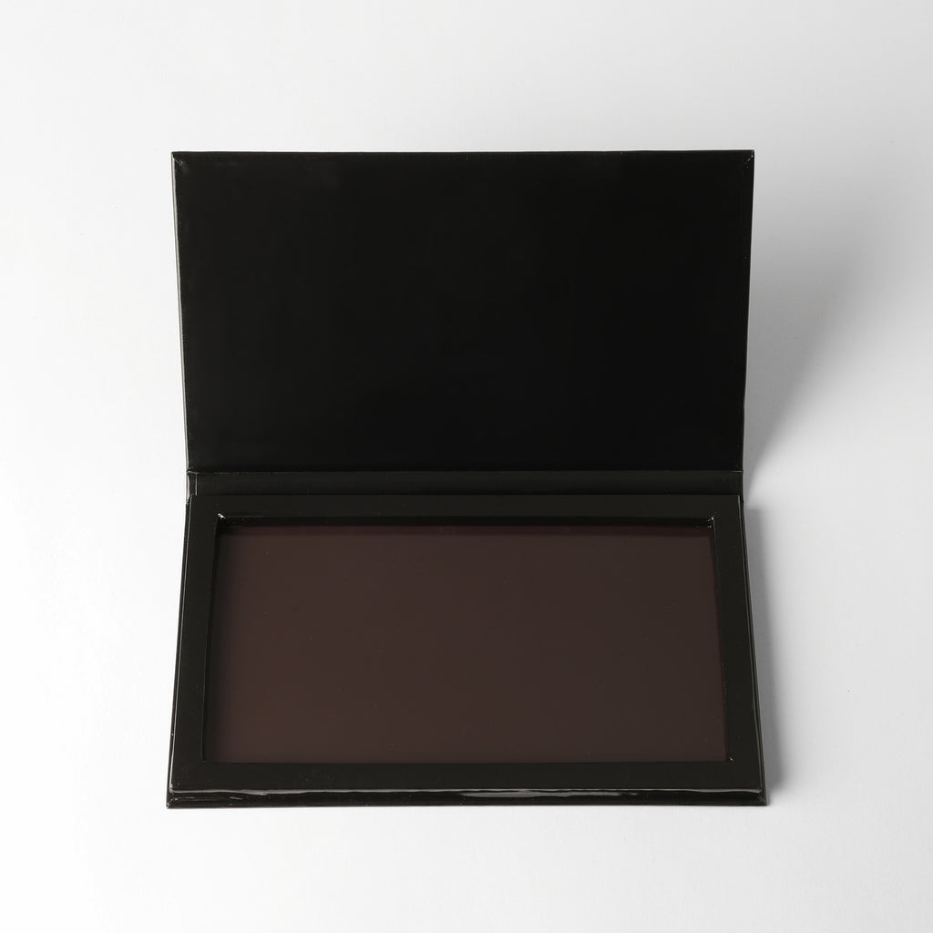 Empty Large Magnetic Palette by Puzzle Makeup – refillable black case for customizable makeup pans of eyeshadow, blush, bronzer, highlighter, powder 