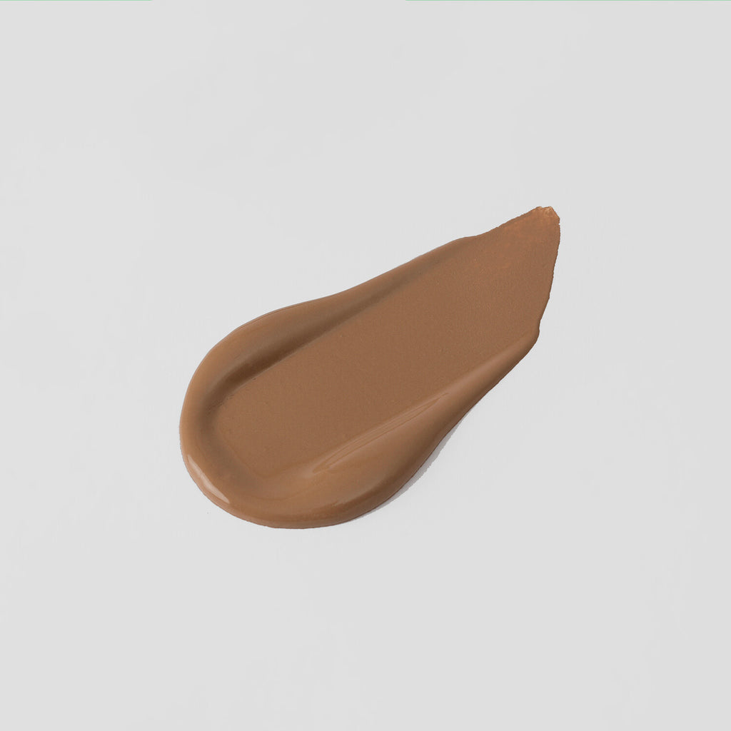 The Overachiever tinted moisturizer and foundation swatch in Summer Day – vegan, buildable, skin-loving formula by Puzzle Makeup