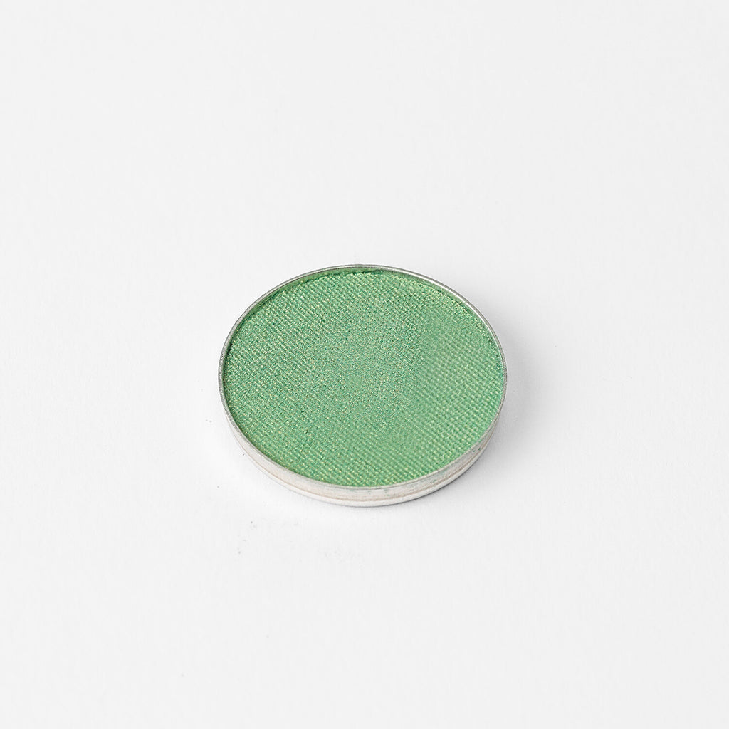 Emerald Pressed Eyeshadow – vegan, buildable, blendable, multiuse, skin-loving formula by Puzzle Makeup