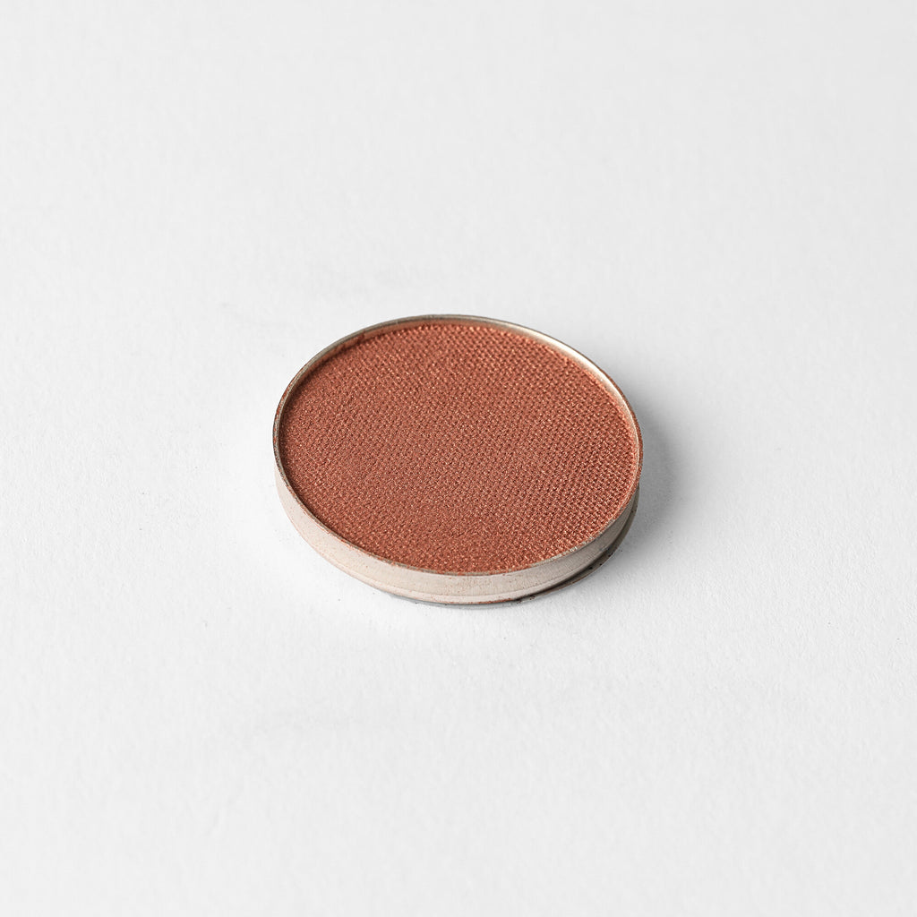 Marigold Pressed Eyeshadow – vegan, buildable, blendable, multiuse, skin-loving formula by Puzzle Makeup
