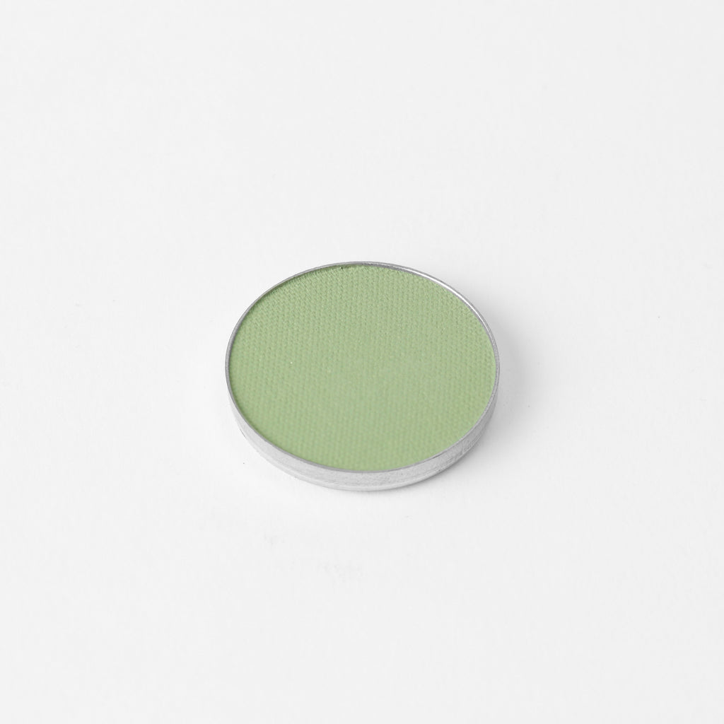 Mint Pressed Eyeshadow – vegan, buildable, blendable, multiuse, skin-loving formula by Puzzle Makeup