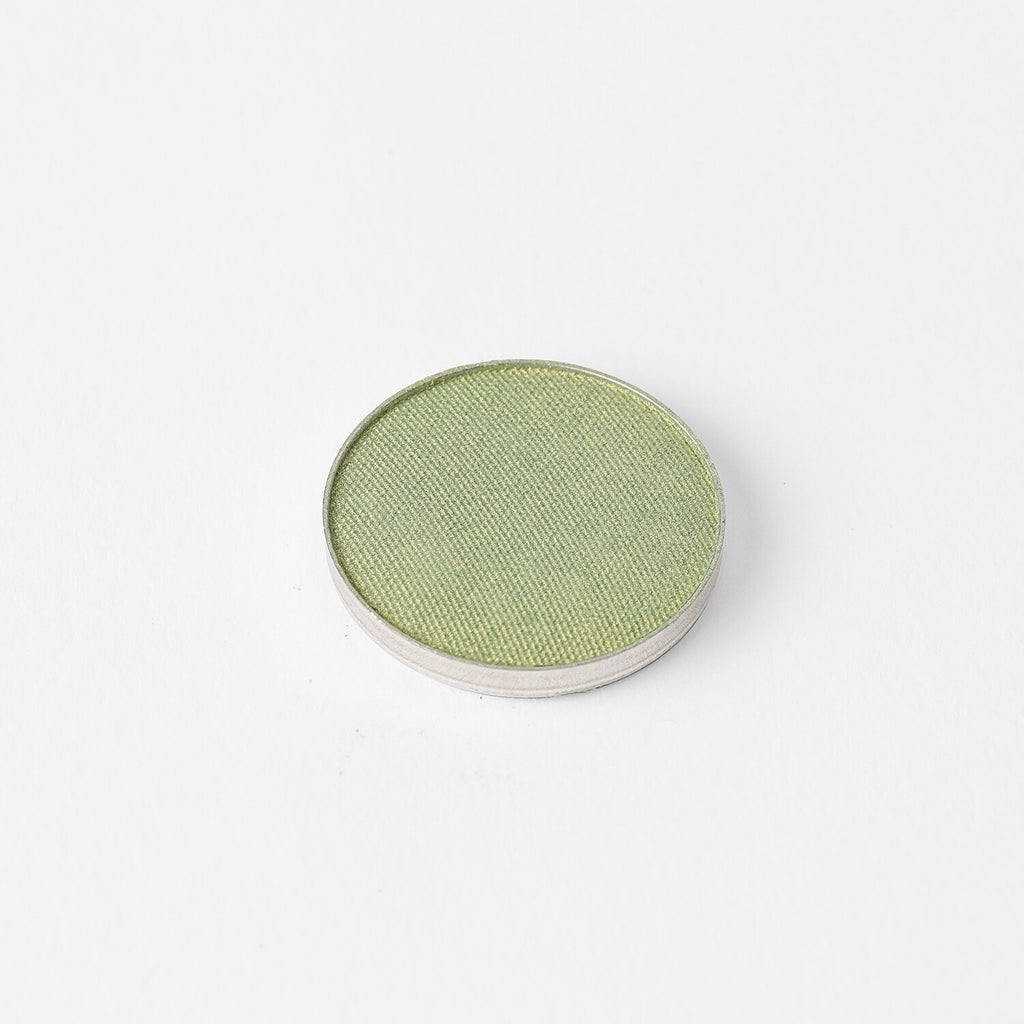 Peridot Pressed Eyeshadow – vegan, buildable, blendable, multiuse, skin-loving formula by Puzzle Makeup