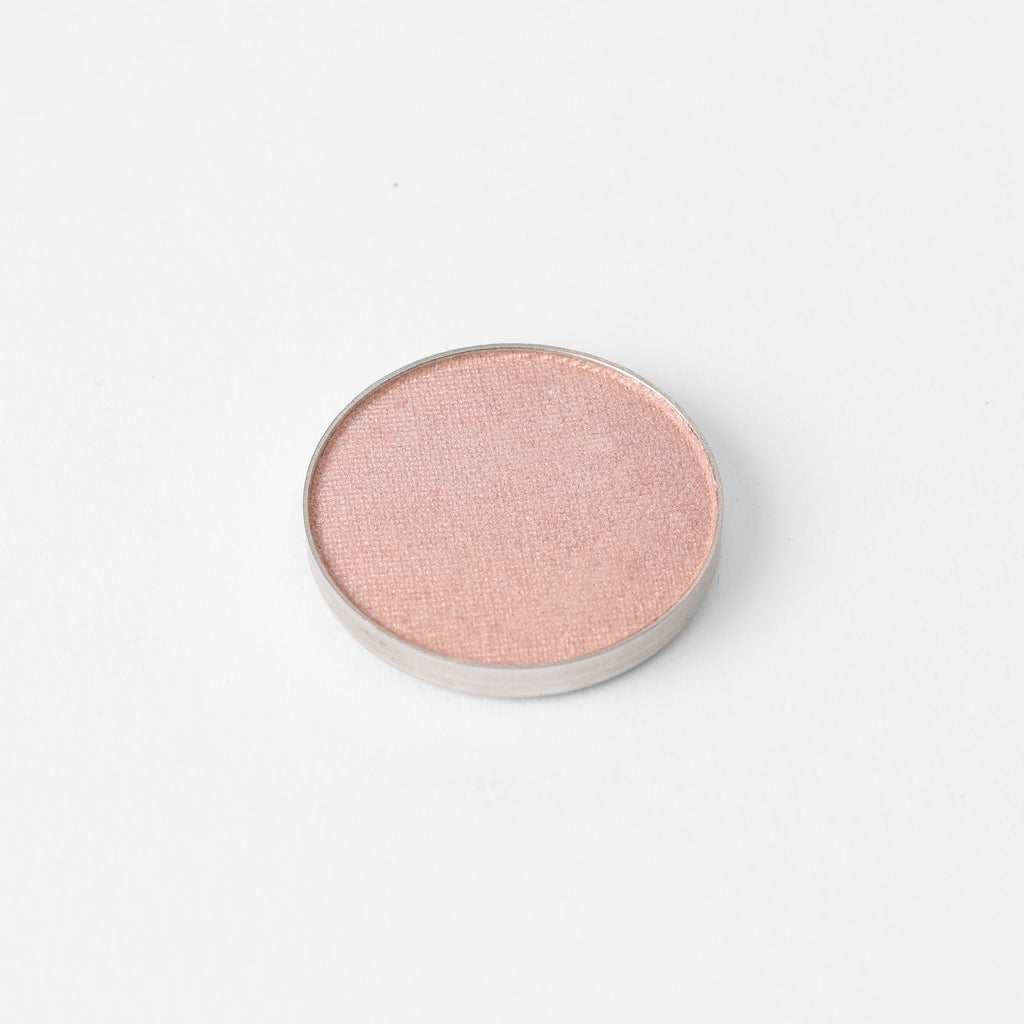 Rose Quartz Pressed Eyeshadow – vegan, buildable, blendable, multiuse, skin-loving formula by Puzzle Makeup