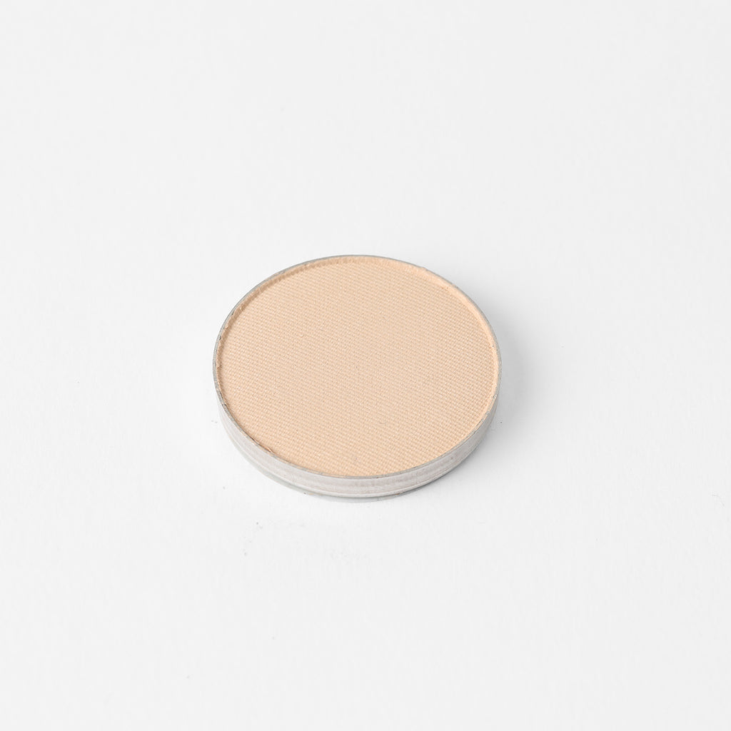 Seashell Pressed Eyeshadow – vegan, buildable, blendable, multiuse, skin-loving formula by Puzzle Makeup
