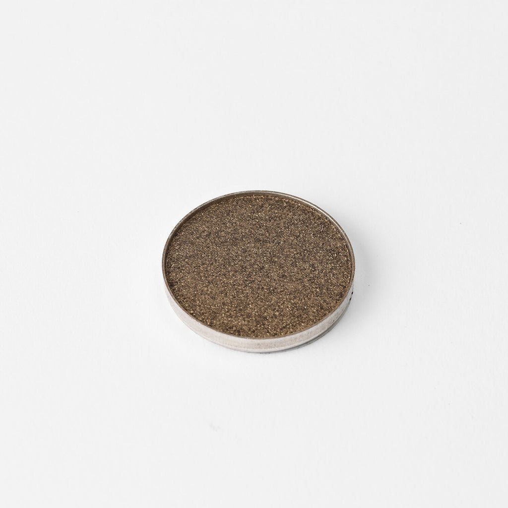 Smoky Quartz Pressed Eyeshadow – vegan, buildable, blendable, multiuse, skin-loving formula by Puzzle Makeup