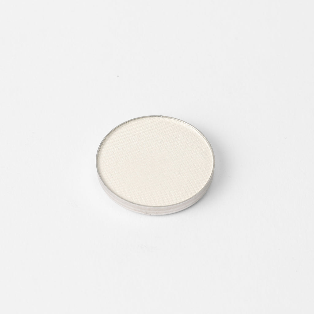 Swan Pressed Eyeshadow – vegan, buildable, blendable, multiuse, skin-loving formula by Puzzle Makeup