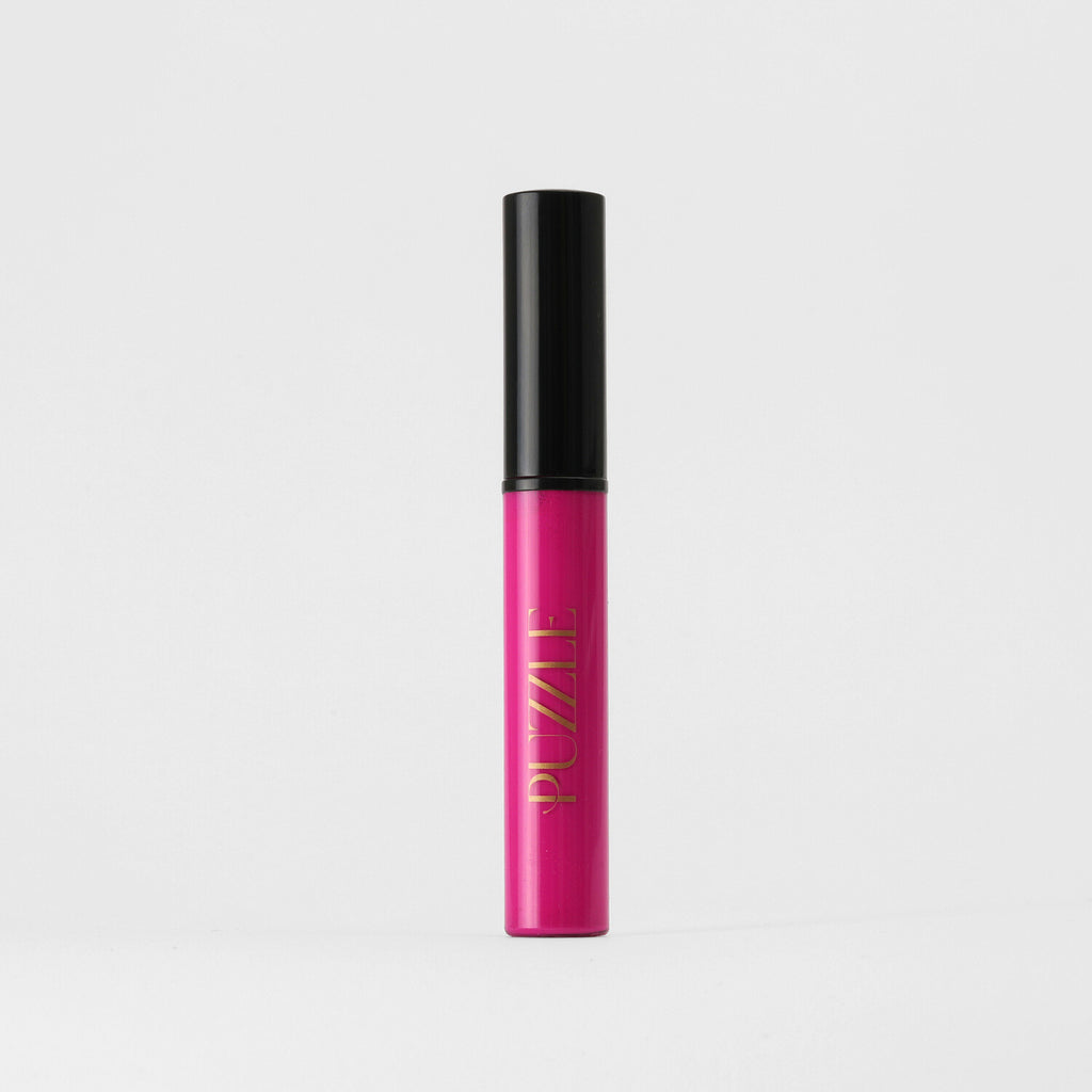 Fuchsia Glow Lip Gloss – vegan, buildable, blendable, multiuse, skin-loving formula by Puzzle Makeup