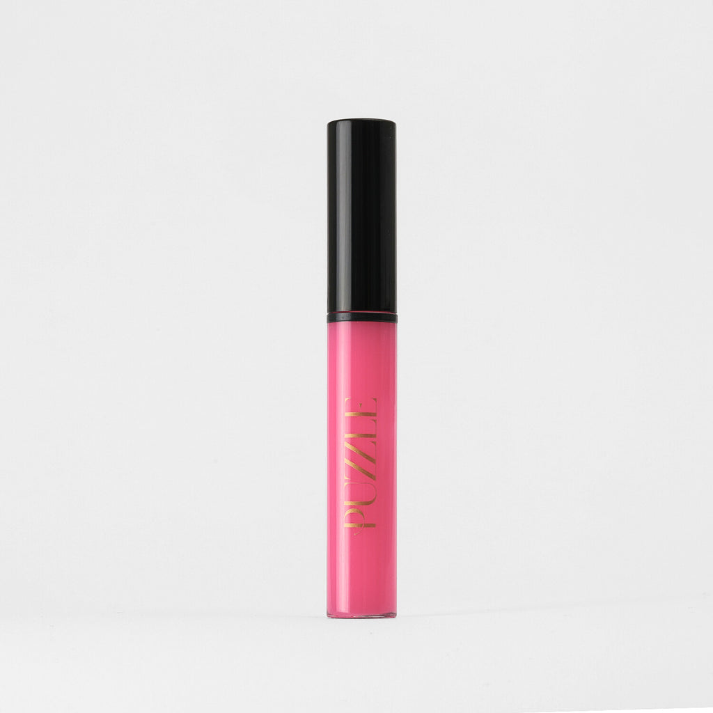 Glasswing Lip Gloss – vegan, buildable, blendable, multiuse, skin-loving formula by Puzzle Makeup