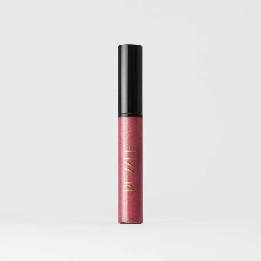 Hibiscus Lip Gloss – vegan, buildable, blendable, multiuse, skin-loving formula by Puzzle Makeup