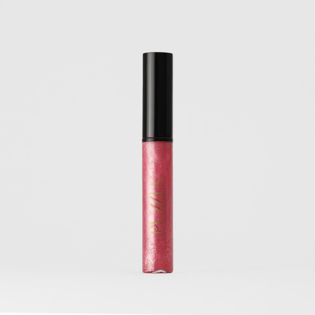 Rosato Lip Gloss – vegan, buildable, blendable, multiuse, skin-loving formula by Puzzle Makeup