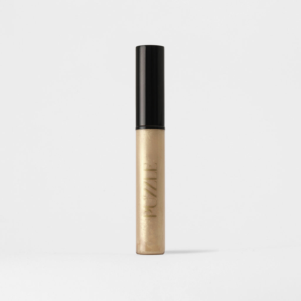 Sunlit Lip Gloss – vegan, buildable, blendable, multiuse, skin-loving formula by Puzzle Makeup