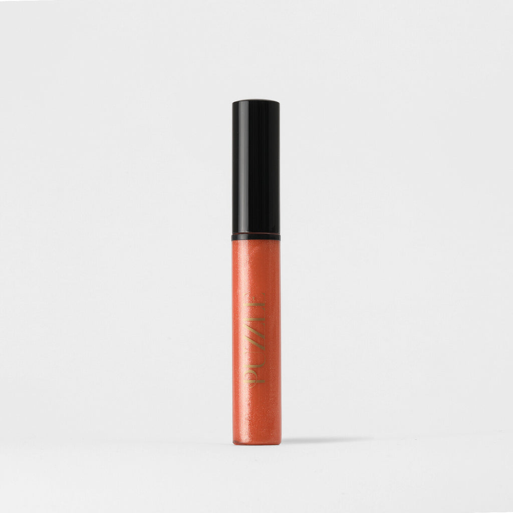 Sunset Lip Gloss – vegan, buildable, blendable, multiuse, skin-loving formula by Puzzle Makeup