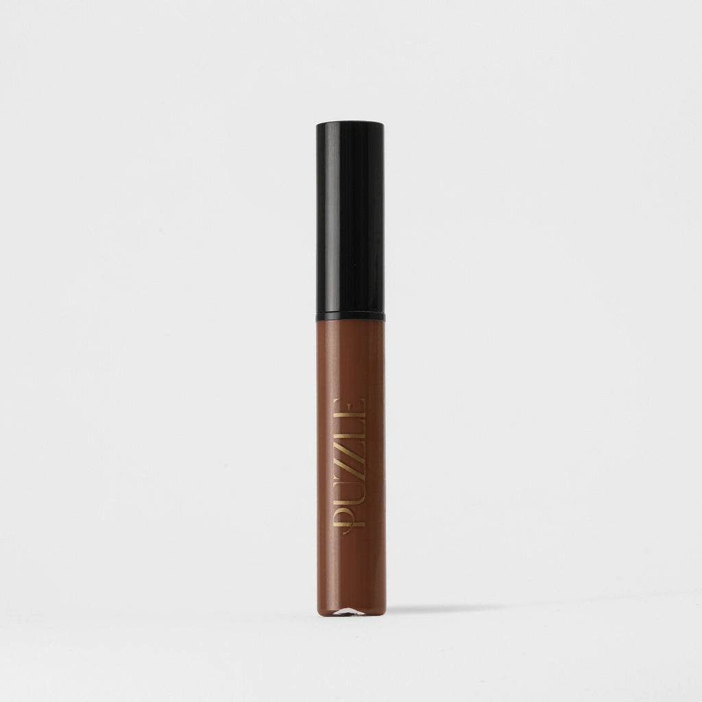 Walnut Dusk Lip Gloss – vegan, buildable, blendable, multiuse, skin-loving formula by Puzzle Makeup